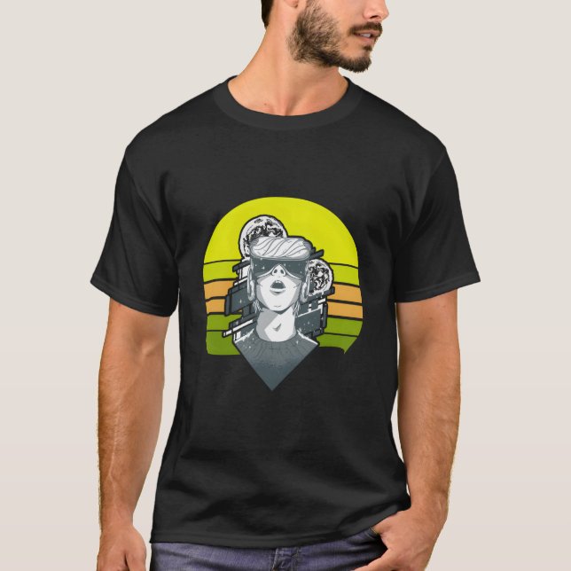 VR-glasögon för virtuell verklighet T Shirt (Framsida)
