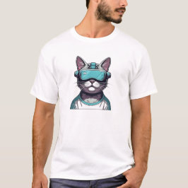 VR Goggles för katttvätt T Shirt