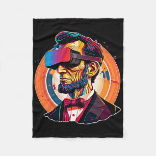 Vr Headset Abraham Lincoln Video Game Virtuell Rea Fleecefilt