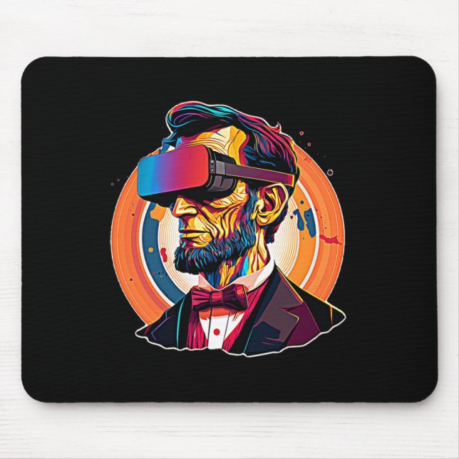 Vr Headset Abraham Lincoln Video Game Virtuell Rea Musmatta (Framsidan)