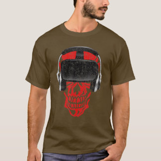 VR Headset Video Game Skull - Virtuella verklighet T Shirt