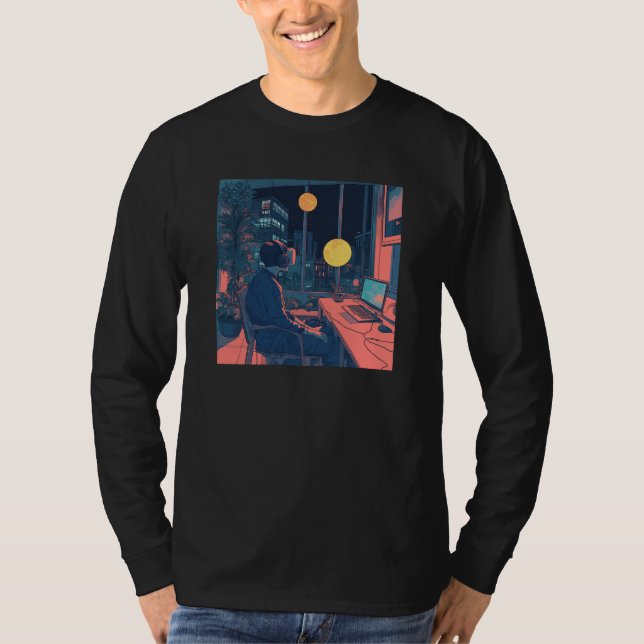 VR Lofi Art Style T Shirt (Framsida)