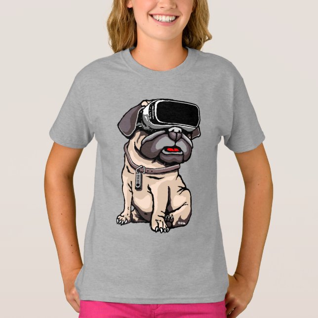 VR-mops T Shirt (Framsida)
