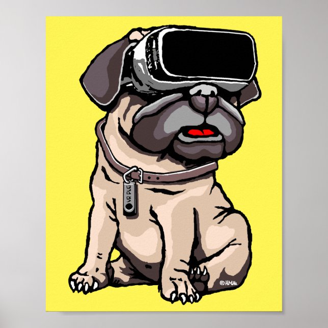 VR Pug Poster (Framsidan)