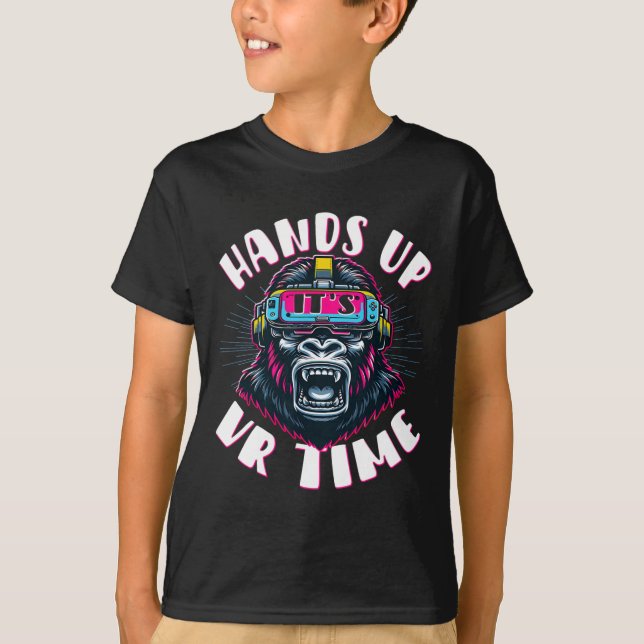 Vr-spelare Vr-spelare Virtual Reality Vr-spel Vide T Shirt (Framsida)