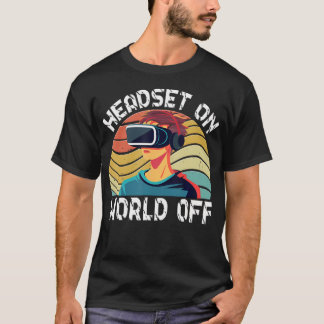 Vr Spelare Vr Spelare Virtual Reality Vr Spel Vide T Shirt
