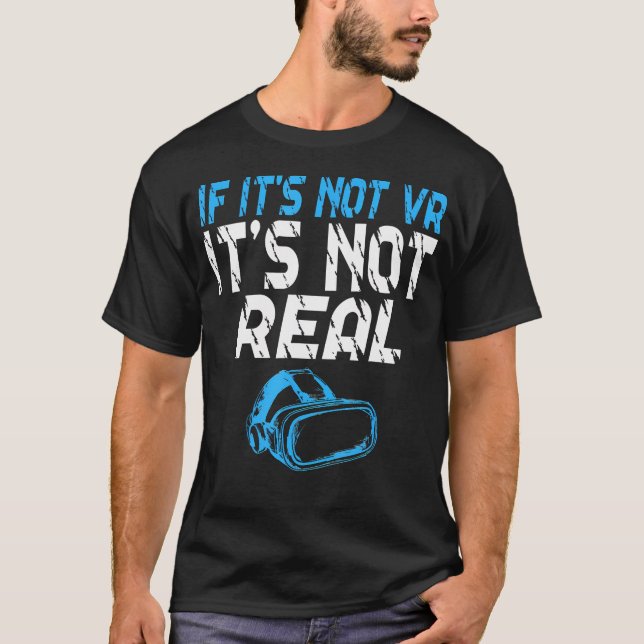 Vr Spelare Vr Spelare Virtual Reality Vr Spel Vide T Shirt (Framsida)