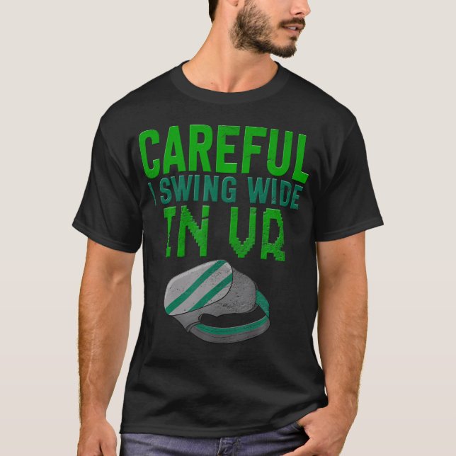 Vr Spelare Vr Spelare Virtual Reality Vr Spel Vide T Shirt (Framsida)