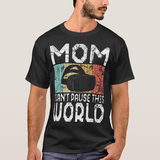 Vr Spelare Vr Spelare Virtual Reality Vr Spel Vide T Shirt (Framsida)