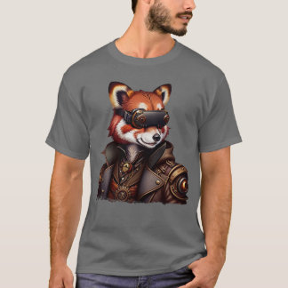 VR Steampunk Red Panda T Shirt