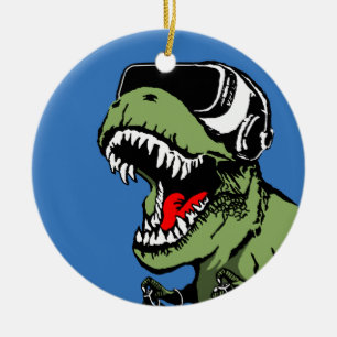 VR T-rex Julgransprydnad Keramik