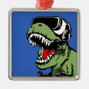 VR T-rex Julgransprydnad Metall