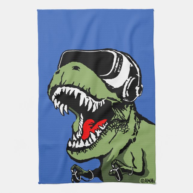 VR T-rex Kökshandduk (Vertikal)