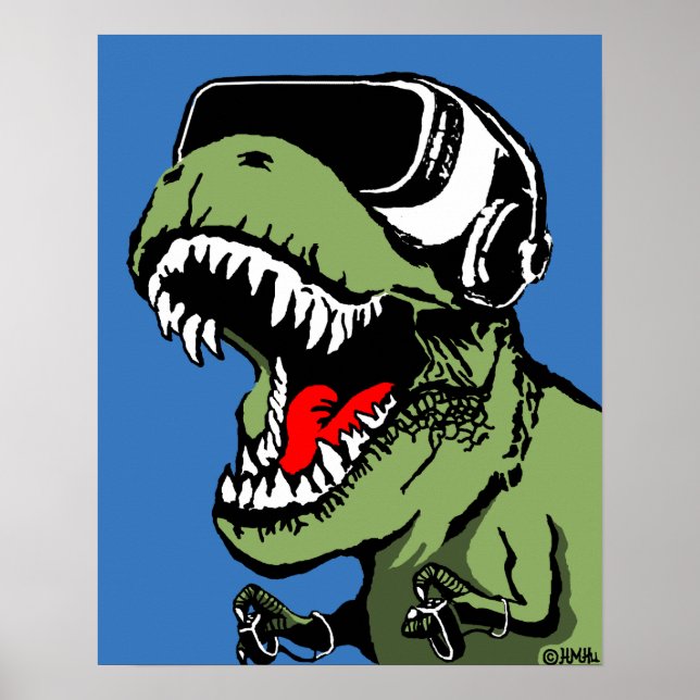 VR T-rex Poster (Framsidan)
