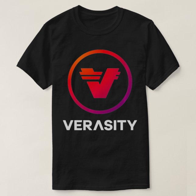 VRA Coin Cryptocurrency 3 T Shirt (Design framsida)