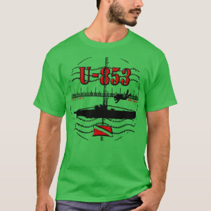 Vrak dyv WWII Tysk ubåt dyka U853 T Shirt