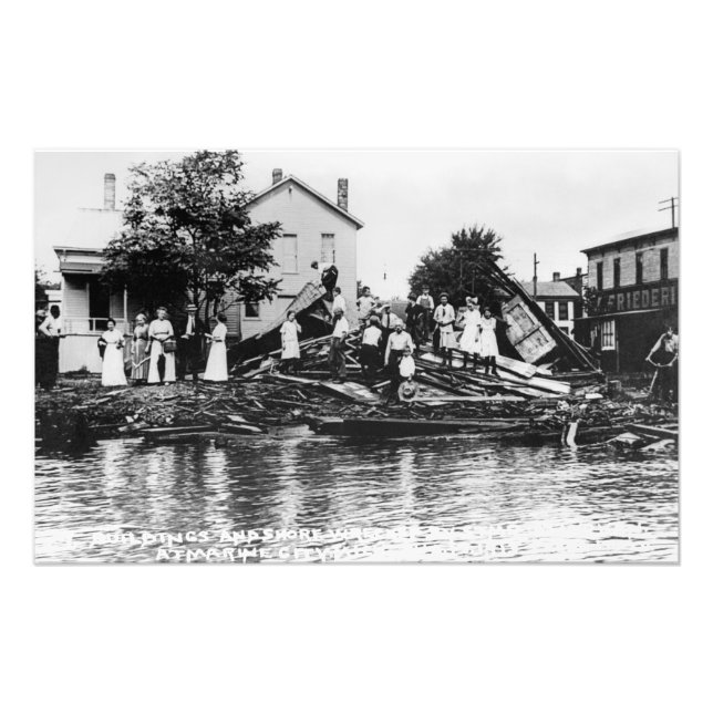 Vrak orsakad av Underbara Sjöar valbiback Atikokan Fototryck (Framsidan)