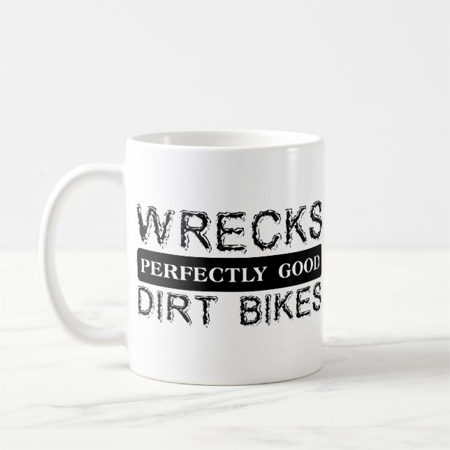 Vräker Helt Okej Dirt Bikes Motocross Mugg (Vänster)