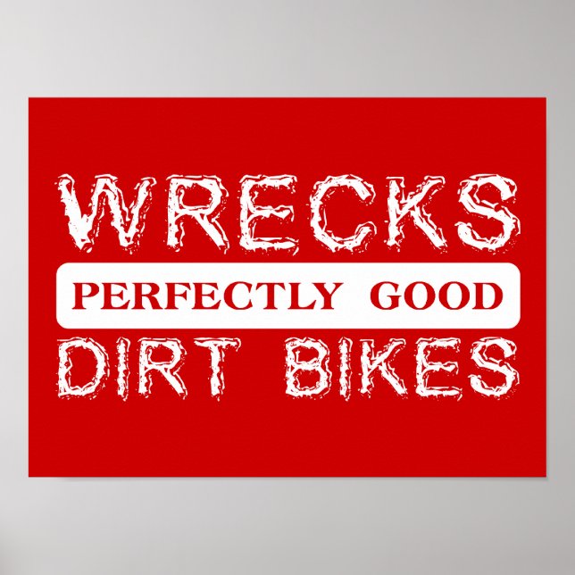 Vräker Perfekt Bra Dirtcyklar Motocross Affisch (Framsidan)