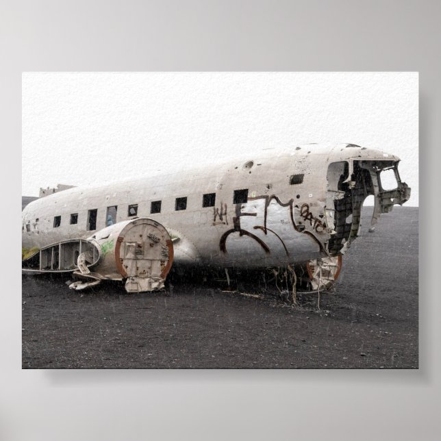 Vraket efter DC9-planet Poster (Framsidan)