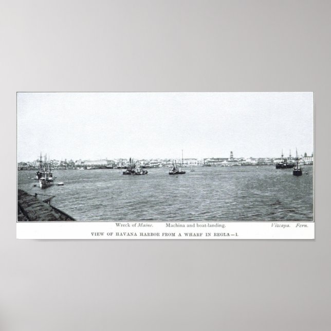 Vraket efter USS Maine Poster (Framsidan)
