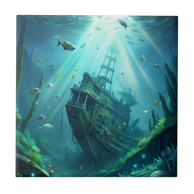 Vraket Kakelplatta (Framsidan)