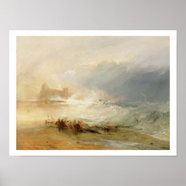 Vrakoster - Kusten i Northumberland, med ånga B Poster (Framsidan)