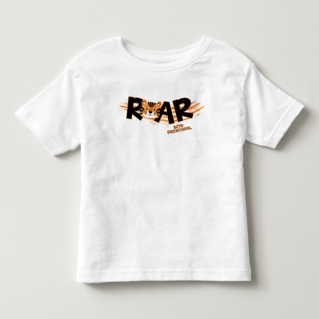 Vråla In I Förskolan Tiger  T Shirt (Framsida)