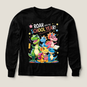 Vråla in till skolstarten – Söt dinosaurie tillbak T Shirt