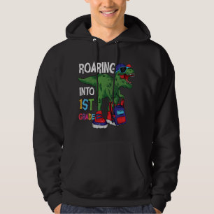 Vrålande in i 1:a klass Dinosaurie Tillbaka till s Hoodie