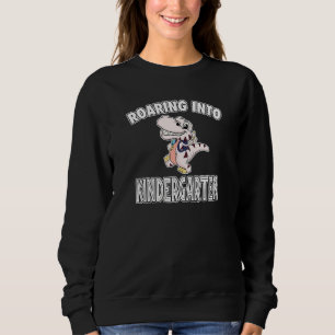 Vrålande in i förskolan Rex Dinosaur Tillbaka till T Shirt