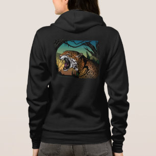 Vrålande Jaguar Djungeldesign – Vild Katt Teal T Shirt