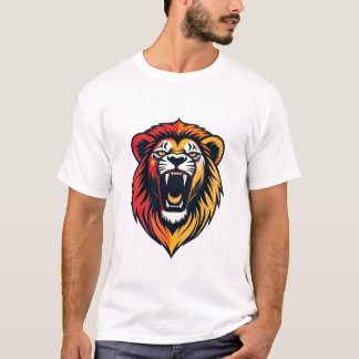 Vrålande Lejon Emblem T Shirt