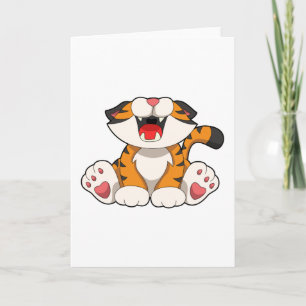 Vrålande tiger kort