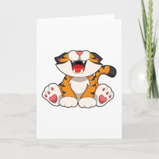 Vrålande tiger kort