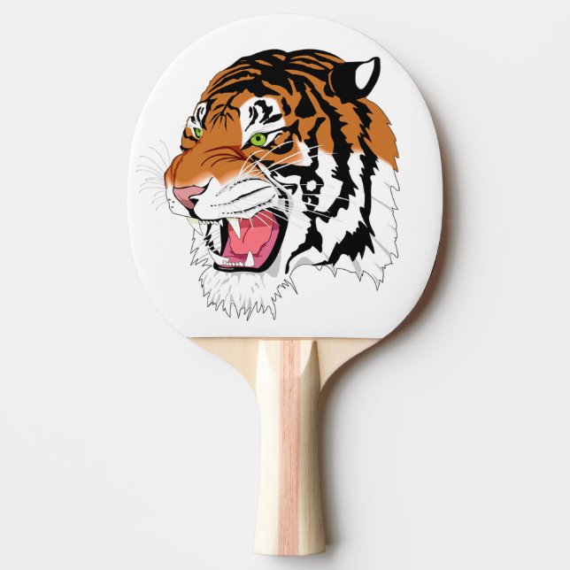 Vrålande Tiger Pingisracket (Framsidan)