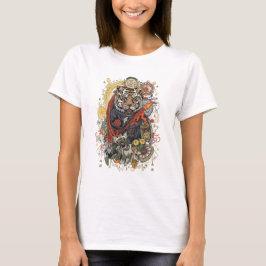 Vrålande Tiger T-Shirt | Vild Styrka Djurkonst