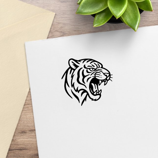 Vrålande tigerprofil 1x1 stämpel (Skapare uppladdad)