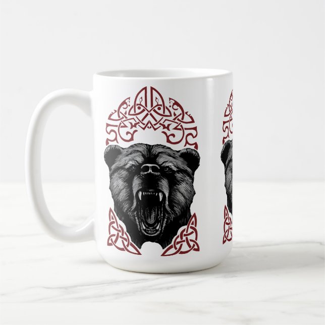 Vrålande Viking Björn Kaffemugg (Vänster)