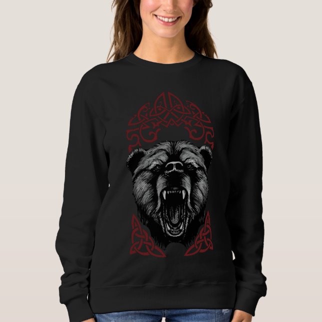 Vrålande Viking Björn T Shirt (Framsida)