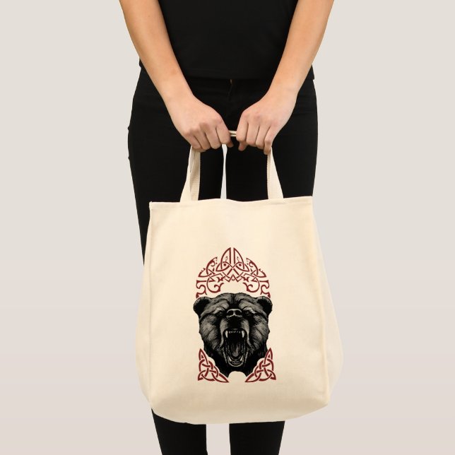 Vrålande Viking Björn Tygkasse (Framsida (produkt))