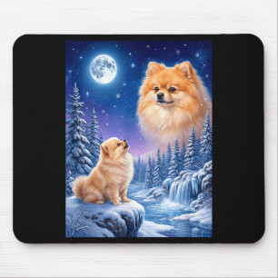 Vrålar mot månen meme djur hund pomeranian musmatta