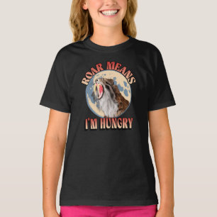 Vrålet Betyder Att Jag Är Hungrig! Sabertandad Tig T Shirt
