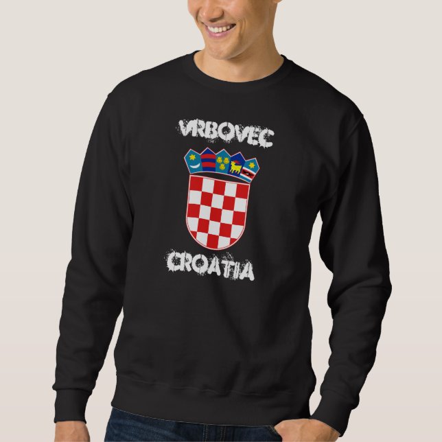 Vrbovec, Kroatien jackande arm Lång Ärmad Tröja (Framsida)