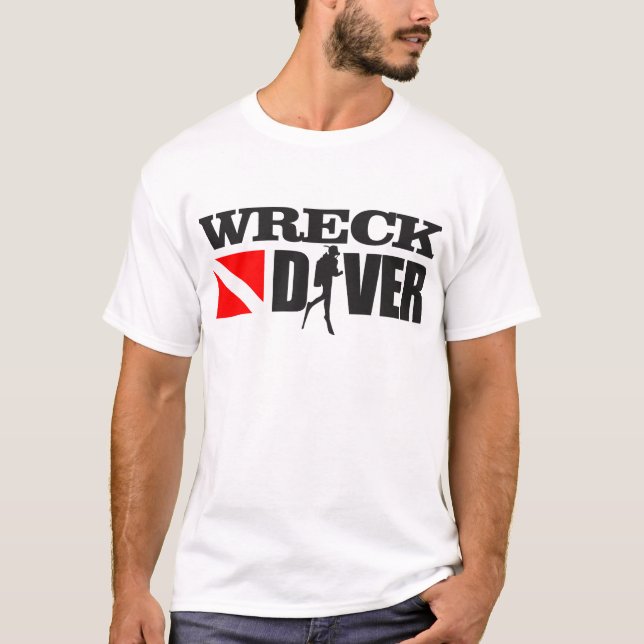 Vreck Diver 2 Apparat T-shirt (Framsida)