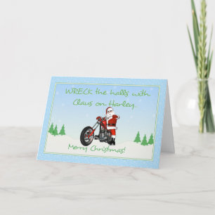 Vreck Halls Claus Helgkort