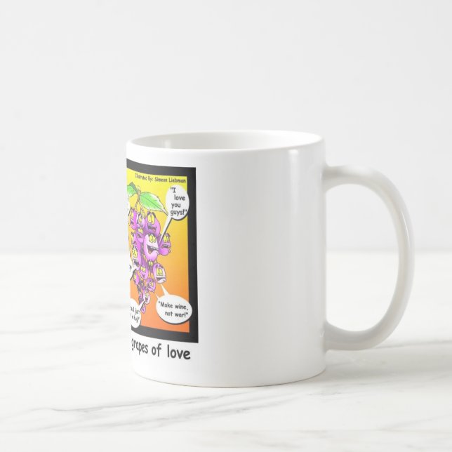 Vredens druvor, kärlek & krig Roliga presenter & t Kaffemugg (Höger)
