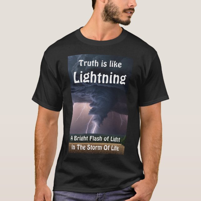 "Vredens himmel: Blixtar släpps lösa" T Shirt (Framsida)