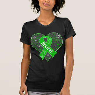 Vresighet - hjärta för band för kanalcancer tro t-shirt