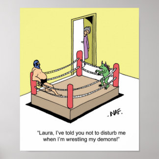 VRESTLING DEMONS POSTER